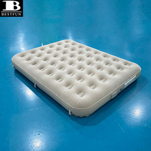 Ensemble de matelas gonflable double pour lit gonflable Queen Size 1 + 1 avec pompe et oreiller rechargeables sans fil à gonfler et à dégonfler intégrés - Product Image 6