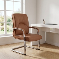 Chaise de bureau moderne minimaliste en maille avec dossier arqué en forme de S pour la maison, le bureau, la chambre, la salle à manger, le salon