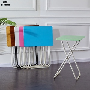 Portable Folding Small Desk <strong>Computer</strong> <strong>Table</strong> Modern <strong>Simple</strong> Long <strong>Table</strong> Leisure Stall <strong>Table</strong> and Chairs - Product Image 4