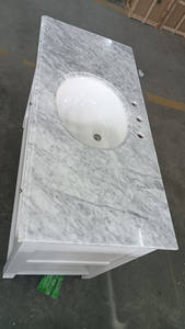 Meuble de salle de bain d'exportation original avec lavabo 1,2 m, style campagnard américain, sur pied, petite taille, vente spéciale déstockage, blanc - Product Image 3