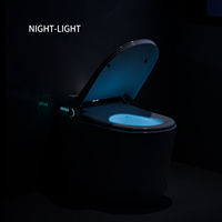 WC intelligent moderne, cuvette de toilette électrique intelligente, toilette automatique intelligente