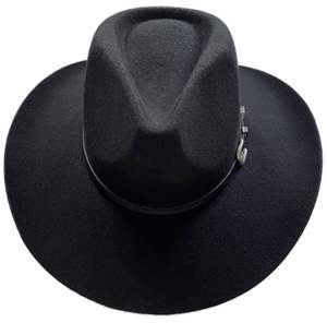 Sombreros Fedora Estilo Vaquero Occidental A112002, 100% Lana, Logotipo Personalizado, Sombrero Formal con Cinta, Estilo Unisex, Casual, para Fiestas - Product Image 2