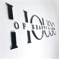 Lettres en relief 3D en métal découpées au laser, non éclairées, cadre métallique, logo personnalisé pour la réception, montage mural, enseigne en acrylique pour boutique de détail