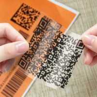 Autocollants personnalisés avec code QR en rouleau, étiquettes adhésives en vinyle imperméables, impression de logo personnalisée, autocollants QR à données variables