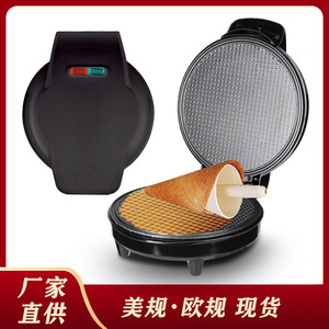 เครื่องทำแพนเค้กไฟฟ้า เครื่องทำเครปแบบไม่ติดกระทะ เครื่องทำวาฟเฟิลโคน สำหรับไอศกรีมและอาหารเช้า 220V 110V - Product Image 5