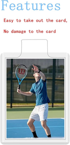 Fundas Protectoras para Tarjetas con Separadores, Paquete de 100 Unidades, para Protectores de Tarjetas y Tarjeteros Semirrígidos - Product Image 6