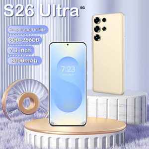 Smartphone S26 Ultra très <span class=keywords><strong>bon</strong></span> marché et utile, 8 Go + 256 Go, débloqué, double carte, écran de 7,3 pouces, téléphones mobiles, prix d'usine - Product Image 4
