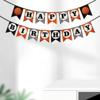 Merri Wish Offre Spéciale Guirlande de Drapeaux en Papier Économique pour Décorations de Fête et d'Événement en Différentes Couleurs pour Anniversaires et Jouets