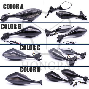 Rétroviseurs de moto avec clignotants pour KAWASAKI <span class=keywords><strong>NINJA</strong></span> 6R 9R 650R 250R 636 YAMAHA YZF R1 R6 R6S / <span class=keywords><strong>SUZUKI</strong></span> GSXR 600K 5 750 <span class=keywords><strong>1000</strong></span> - Product Image 6