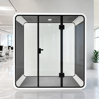 Cabine Acoustique Insonorisée Multi-Tailles pour Réunions, Studio, Bureau Portable Silencieux pour Écoles, Entreprises et Bureaux