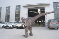 Costume de dinosaure Vélociraptor rayé populaire de Zigong, léger, avec jambes cachées, tailles personnalisées, pour parcs à thème, centres commerciaux et fêtes