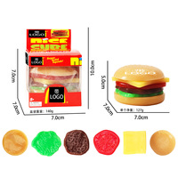 Jouet sensoriel Squishy Burger, jouet anti-stress à remontée lente, jouet souple et extensible pour enfants et adultes, cadeau pour fêtes et événements