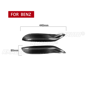1 par de cubiertas decorativas para faros delanteros de coche, de fibra de carbono real, para Mercedes-Benz W451 Smart 2009 2010 2011 2012 2013 2014 - Product Image 4