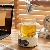 Bouilloire Électrique Multifonctionnelle 500ml à Succès Commercial, 6 Modes de Cuisson, Maintien au Chaud 24H, Bouteille en Verre, Filtre 304 pour Maison et Bureau