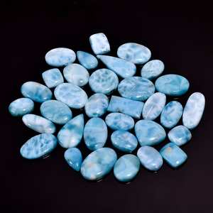 Lote al por mayor de piedras preciosas Larimar cabujón azul Natural de alta calidad, joyería suelta de forma mixta, entrega rápida, totalmente recomendado para - Product Image 4