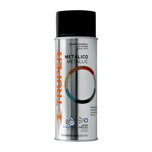 400 ml di vernice Spray nera metallizzata 4 unità sottile può vernice epossidica rivestimento liquido per mobili e vernice plastica - Product Image 1