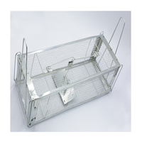 Les pièges à rats transparents à deux portes réutilisables sans tuer avec poignée cage à souris en fer piège à souris humain