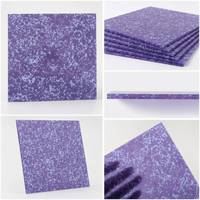 Kit de feuilles de celluloid marbré violet 0,96 mm, feuilles d'acétate pour artisanat DIY, stylos, boîtes et accessoires pour cheveux (lot de 6 pièces)