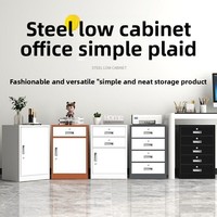 Lemari Arsip Bawah Meja Baja Modern Modular Dapat Dipindah, Unit Laci Anti Maling, Organizer Portabel Tahan Api, Untuk Sekolah & Hotel