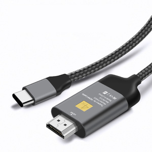 <span class=keywords><strong>Cable</strong></span> <span class=keywords><strong>Coaxial</strong></span> de Audio y Video de Alta Claridad Tipo C a <span class=keywords><strong>HDTV</strong></span> 4K 60HZ 2M con Cubierta de PVC para Proyector y Teléfono, Longitud de 1.8M - Product Image 2