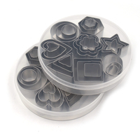 Ensemble de 24 mini emporte-pièces en acier inoxydable pour biscuits, pâtisseries, pâte à donuts et argile