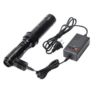 Có thể điều chỉnh giao diện kim loại đồng trục C-Mount lõm ống kính chống phản xạ kiểm tra lớp phủ <span class=keywords><strong>Zoom</strong></span> kính hiển vi một mắt - Product Image 1