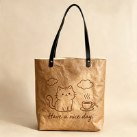 Sac fourre-tout pliable en Tyvek rayé, tendance, en matériau recyclé écologique, pour les courses au supermarché, les voyages et les cadeaux