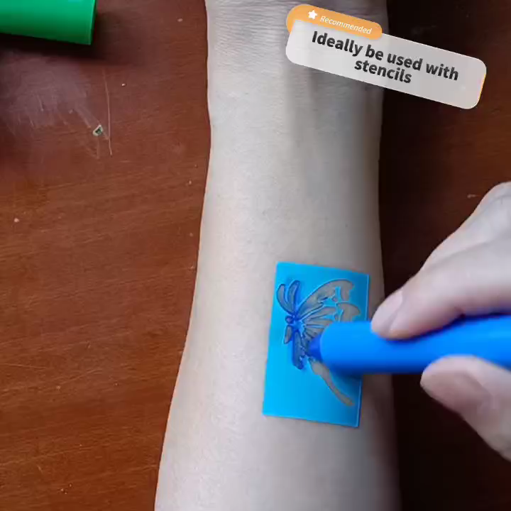 Stylo De Marquage De Tatouage, Stylo Marqueur De Peau, 6 Pièces/ensemble, Stylo De Positionnement De Marqueur De Peau De Perçage De Tatouage, Maquillage Permanent, Outil De Beauté D'art Corporel