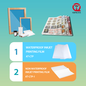QINGYI all'ingrosso della fabbrica trasparente PET impermeabile a getto d'inchiostro <span class=keywords><strong>film</strong></span> per il positivo di seta stampa dello schermo - Product Image 5