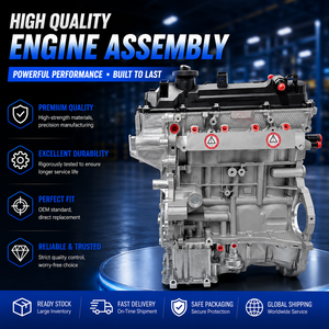 Nuevo Conjunto de Motor de Gasolina DOHC de 4 Cilindros y 16 Válvulas G4LA de 1.2L de Primera Calidad para Hyundai I10 I20 Kia Picanto Rio - Product Image 1