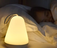 Lampe portable intelligente LED RGBW rechargeable par USB, mini lampe de bureau LED créative, veilleuse portable pour table de chevet