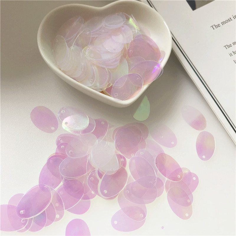 Оптовая продажа, блестки из ткани, Розовые Овальные блестки, блестки для рукоделия