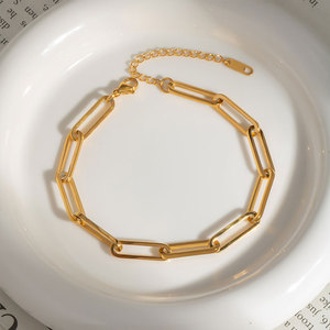 Pulsera y Brazaletes de Moda para Mujer, Personalizados, de Lujo, en Acero Inoxidable 316L, Chapados en Oro de 14k y 18k, Pulsera de Clip para Mujer - Product Image 3