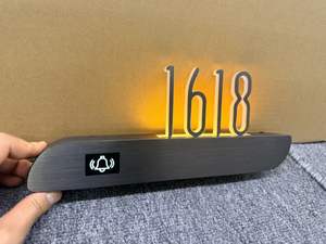 لافتة ترحيب للفنادق من الفولاذ المقاوم للصدأ مع تصميم مجاني وحل شامل للافتات الاستقبال الأمامية للفنادق - Product Image 3