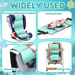 Almohadilla Refrigerante para Cochecito con 6 Bolsas de Gel Aislantes, Hasta 8 Horas de Refrigeración, para Bebés, Niños Pequeños, Protector para el Verano y el Calor - Product Image 5