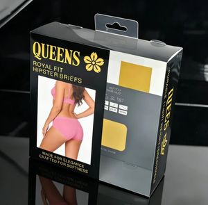 Caja de Embalaje Personalizada para Ropa Interior, Contenedor de Plástico Plegable Rectangular Ligero, Diseño de Impresión Offset - Product Image 1