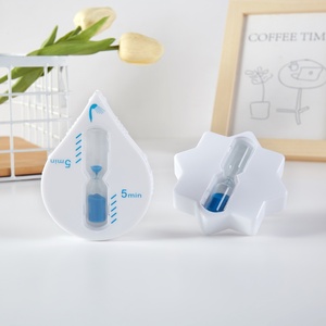 Minuteur de douche rotatif étanche fait main, design goutte d'eau octogonal mignon, minuteur à sable de 5 <span class=keywords><strong>minutes</strong></span> pour salle de bain et brossage des <span class=keywords><strong>dents</strong></span> des enfants - Product Image 6