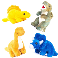 Jouets en peluche en maille super douce sur mesure ODM 2025 avec petit dinosaure, animaux en peluche éducatifs, cadeau pour bébé, enfants