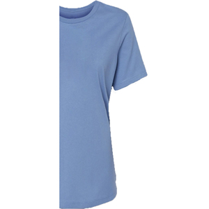 Camiseta Personalizada Ecológica y Transpirable para Mujer, Estilo Urbano, Cuello Redondo, Manga Corta, Color Gris, Algodón Orgánico - Product Image 5