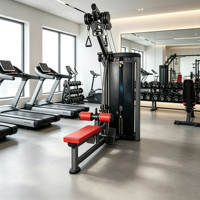 Machine de tirage vertical avec barre à poignée large, coussin de cuisse réglable, équipement de musculation du haut du dos pour salle de sport commerciale