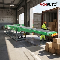 Convoyeur télescopique à longueur réglable pour quai, chargeur de conteneurs, convoyeurs de chargement de camions, solution de manutention de marchandises