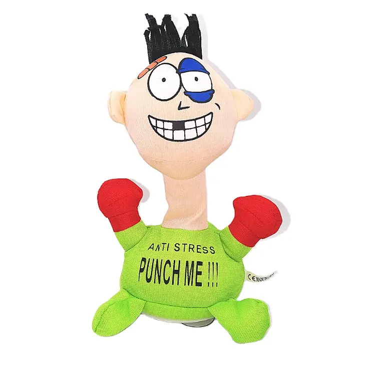 Punch Me! Electric Plush Toy Screaming Toy Novelty Anti-stress Toy Plush Doll Anti Stress