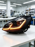 Nouveaux phares 12V Golf 7, clignotants dynamiques 7.5 pour Golf Mk7, LED DRL, projecteur à double faisceau, 2013-2016