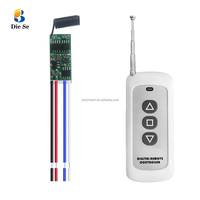 Module Mini-Commutateur Télécommande Moteur RF 433MHz DC 6V 12V 18V 24V à Code d'Apprentissage Universel, Émetteur 300m
