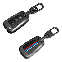 Étui de clé de voiture pliable en alliage de zinc de luxe pour hommes, compatible avec Beijing Motors Verna Accent Elantra Avante Sonata VIII