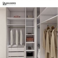 Armoire personnalisée Buildgres avec coiffeuse, intégrée pour chambre à coucher Armoire peu encombrante