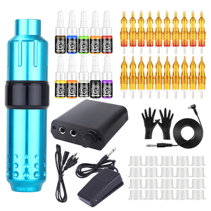Professional Complete <b>Tattoo</b> Machine <b>Kit</b> Full <b>Tattoo</b> Pen Set for Body Art Permanent Makeup Studio and Training Use - Product Image 1