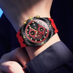 Drioshipping Reloj Top Nuevo 2024 Hombres Reloj Deporte Impermeable Venta al por mayor Hombres Relojes Lujo Impermeable Silicona - Product Image 6