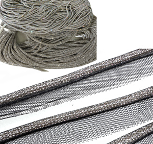 Ceinture en strass porte-bonheur, entièrement recouverte de strass en maille, 4mm 5mm, pour sweat à capuche et chaussures - Product Image 1