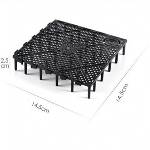 Plaque filtrante inférieure de réservoir de poissons Plastiques de qualité alimentaire Diviseur de sable Plaque d'écran inférieure <span class=keywords><strong>Grille</strong></span> Aquarium Plaque de sous-gravier - Product Image 5